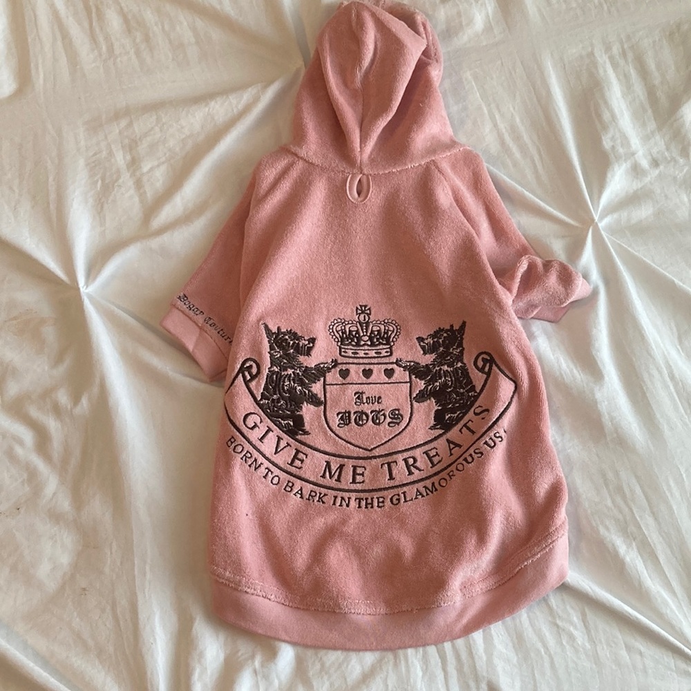 Juicy Couture Dog Hoodie